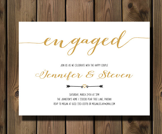 Mariage - Engagement party invitation - Engagement Party Invite - Engagement Dinner - Couples Shower - DIY Printable_90