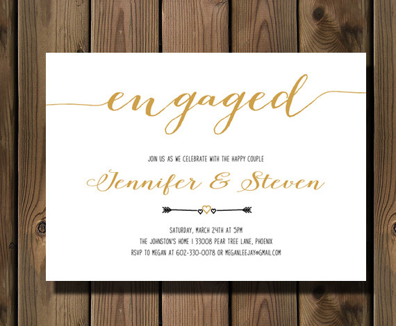 Wedding - Engagement party invitation - Engagement Party Invite - Engagement Dinner - Couples Shower - DIY Printable_90