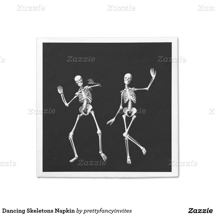 Свадьба - Dancing Skeletons Napkin Paper Napkin