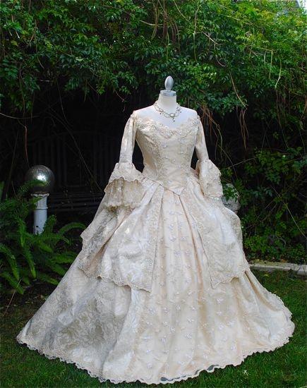 زفاف - Ultimate Fantasy Marie Antoinette Lace Back 3pce Gown