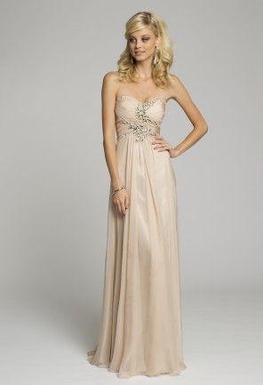 Mariage - Strapless Chiffon Grecian Dress From Camille La Vie And Group USA