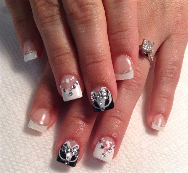 Hochzeit - Day 181: Bride & Groom Nail Art