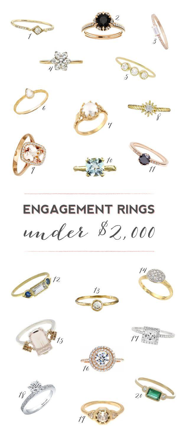 Wedding - 20 Stunning Engagement Rings (Under $2,000