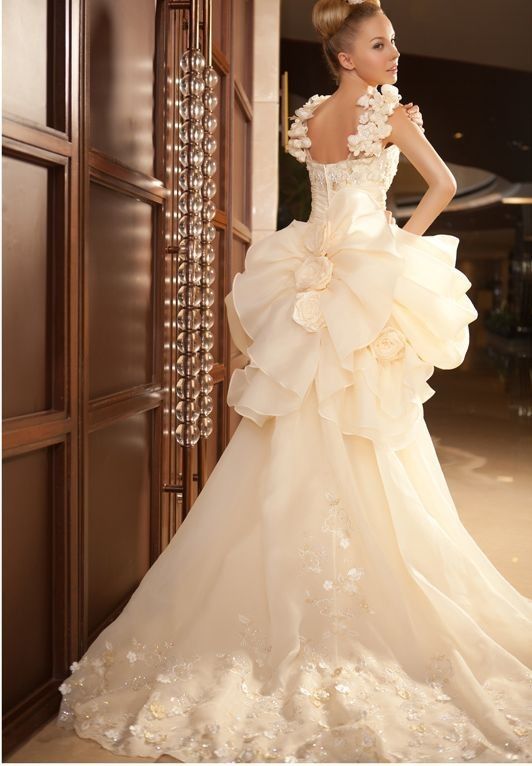 Свадьба - Simple Lace Wedding Dress 