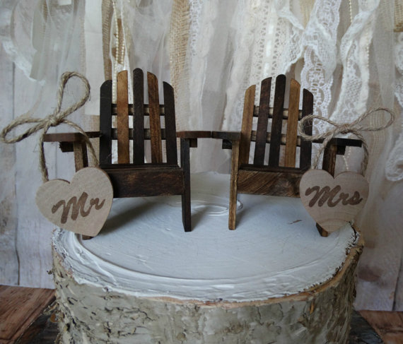 Свадьба - Adirondack beach wedding chairs-Adirondack chairs-wedding cake topper-beach chairs-beach wedding-destination wedding-beach-custom