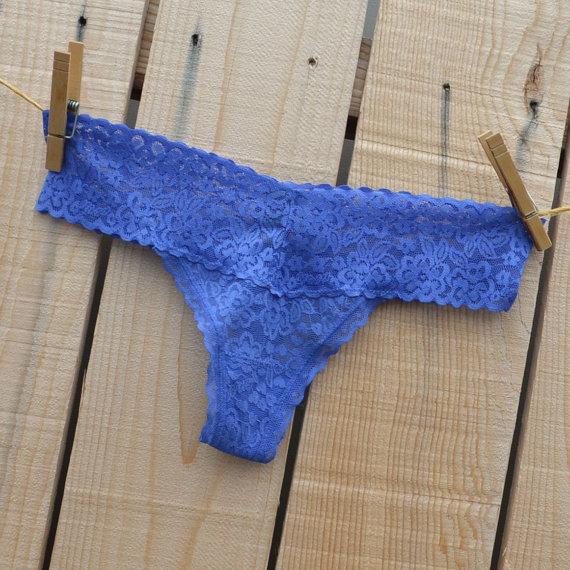 Свадьба - Personalized BRIDE Rhinestone Bridal Panties Thong - Bride Blue Undie lacey bum - Bling underwear Size Small - Ships in 24hrs