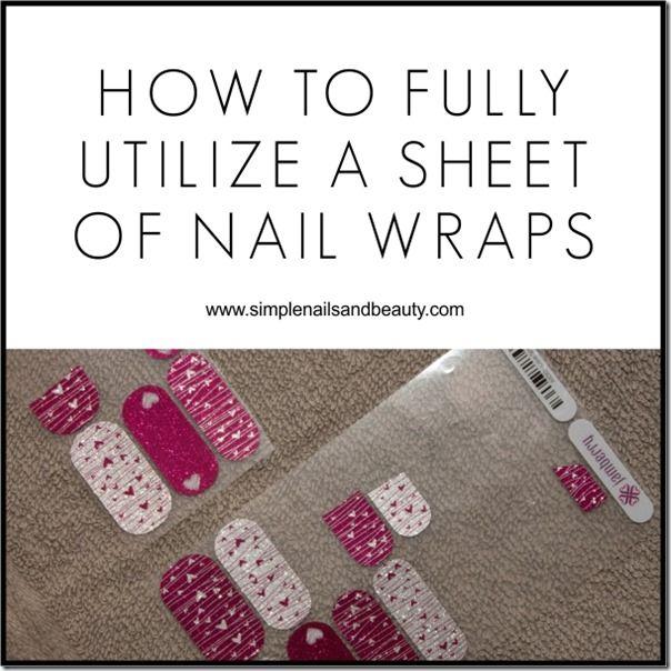 Wedding - How To Fully Utilize A Sheet Of Jamberry Nail Wraps