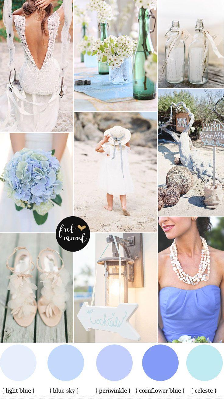 Hochzeit - Beach Wedding { Cornflower Blue & Shades Of Blue }