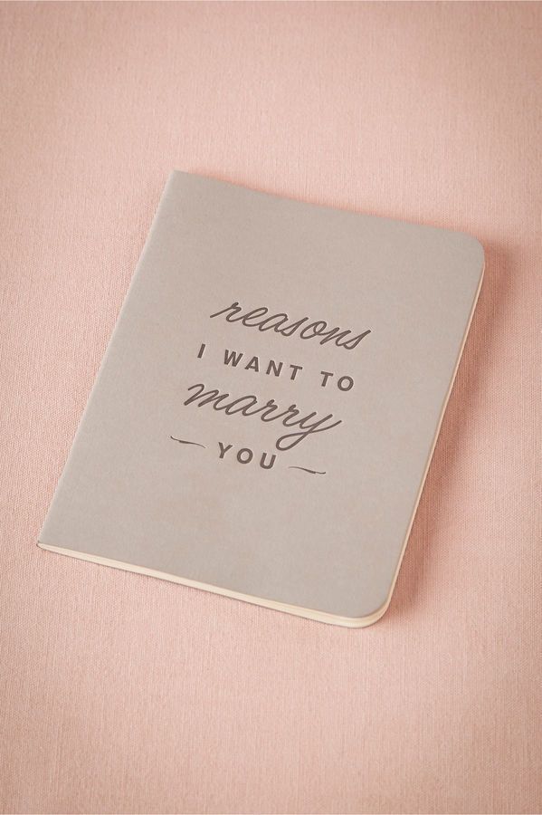 Wedding - BHLDN - Reasons I Want To Marry You Journal
