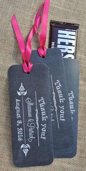Mariage - Chalkboard Favors For Weddings - Candy Bar Wrappers Personalized - Chalkboard Wedding