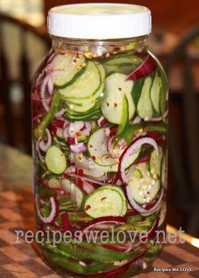 Hochzeit - Refrigerator Cucumber Salad