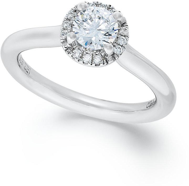 زفاف - Hearts.Arrows.TogetherTM Certified Diamond Engagement Ring in 14k White Gold (3/4 ct. t.w.)