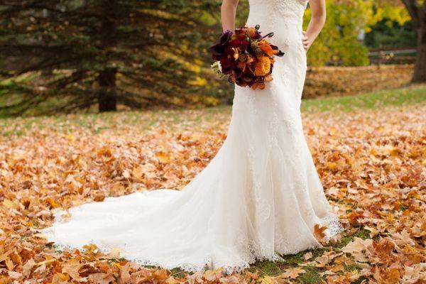 Wedding - Purple And Orange New England Fall Wedding Ideas