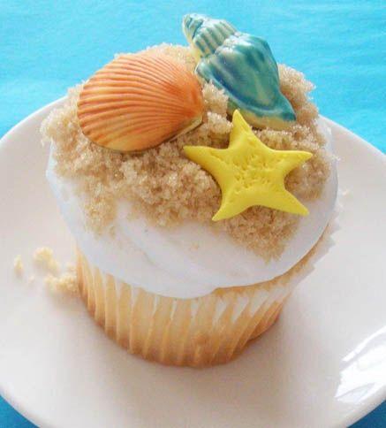 Mariage - The Seven "On The Beach" Cupcakes Ideas