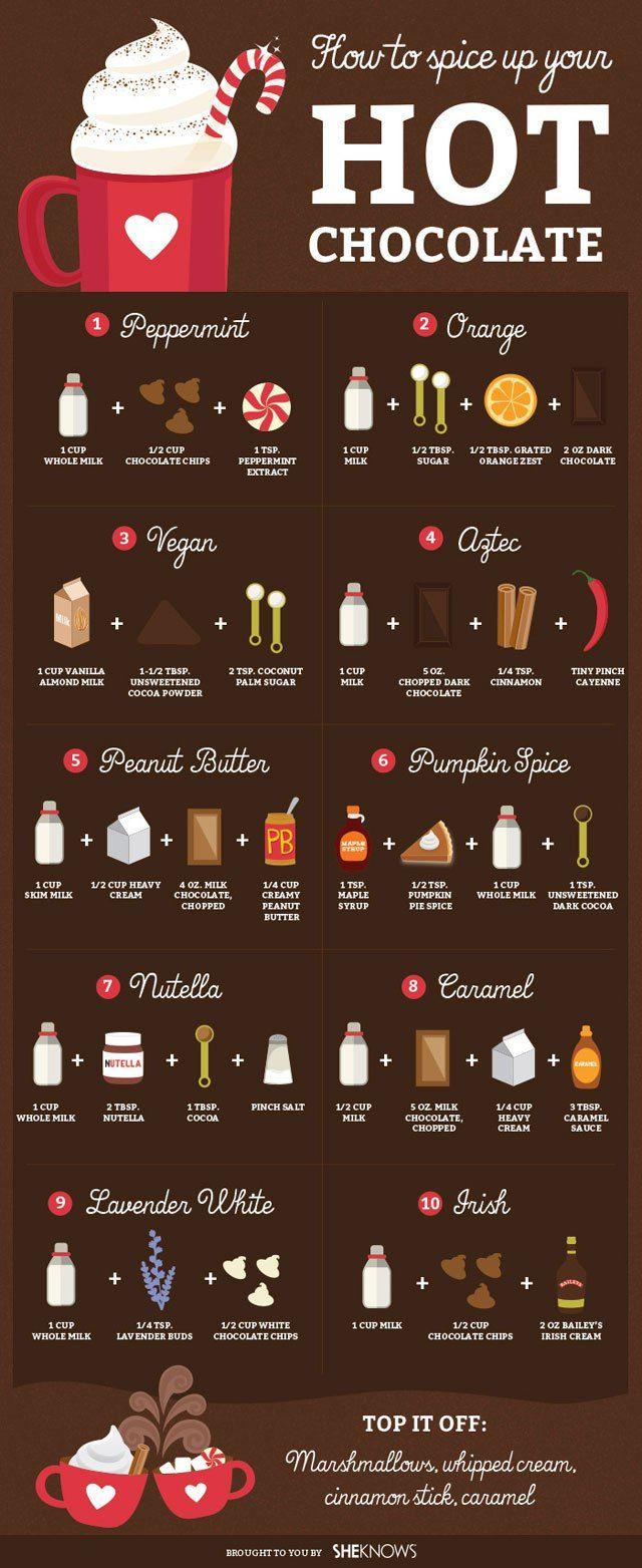 Hochzeit - 18 Tasty Ways To Make Hot Chocolate