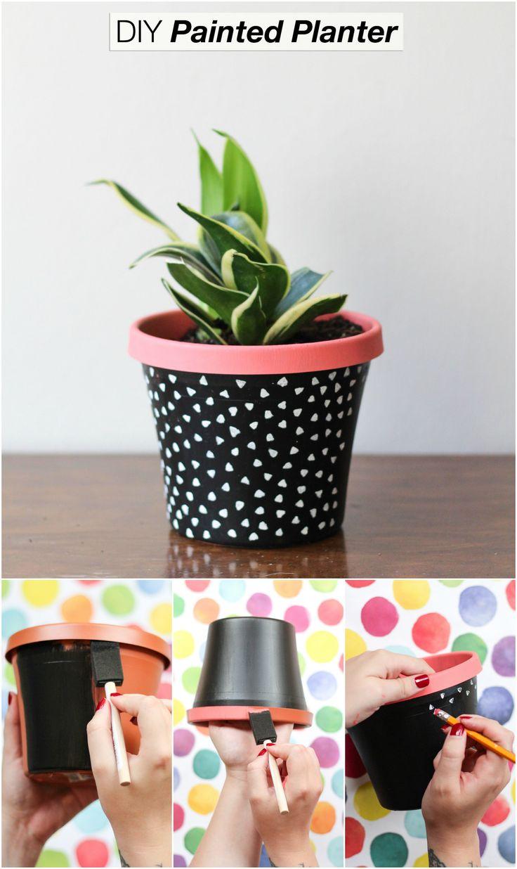 Wedding - Painted Planter - The Crafted Life