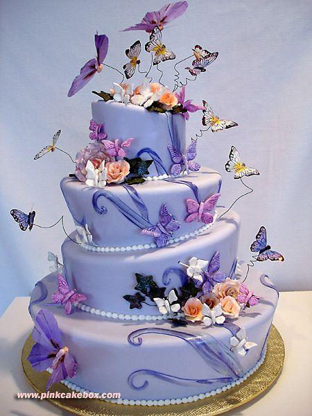 Mariage - Topsy Turvy Quinceanera Cake