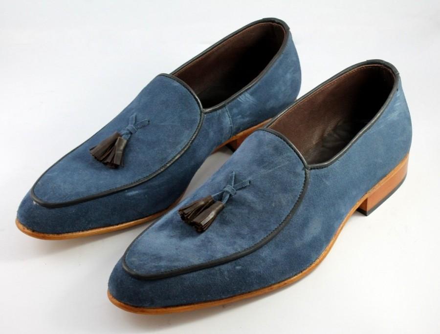 Wedding - MENS SUEDE LEATHER LOAFER SHOES