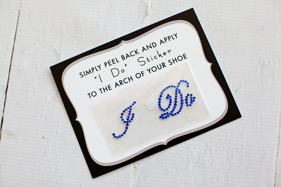 Hochzeit - I Do Shoe Stickers for Brides // ROYAL BLUE