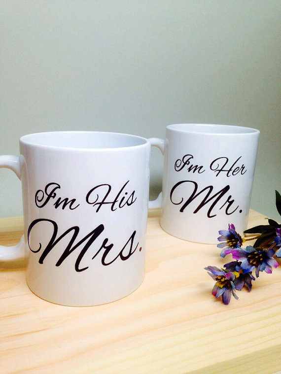 Wedding - Unique Wedding Gift Idea - Bridal Shower Gift - Mr and Mrs Coffee Mug - Unique Bridal Shower Gift - Wedding Gift Idea - Anniversary Gift Mug