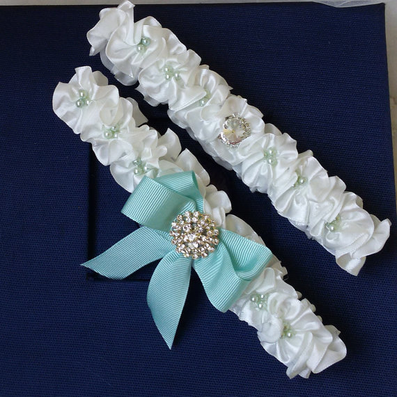 زفاف - Wedding leg garter, Bridal garter set, Garter, Rustic wedding garter, İvory ribbon garter, Bridal accessuary, Pearl and ribbon garter,