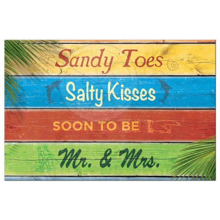 زفاف - Sandy Toes Salty Kisses Save The Date