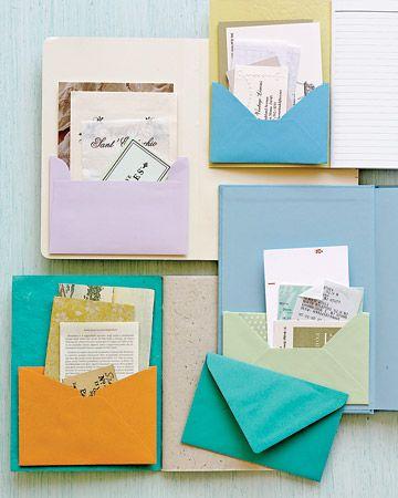 Свадьба - Clutter-Free Classroom: ENVELOPES USED AS POCKETS {Coffee & A Clever Idea}