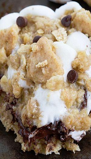 زفاف - Oatmeal Cookie S'mores Bars