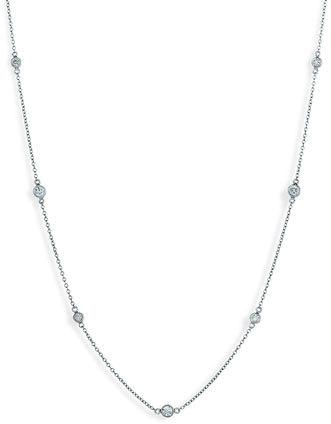 Mariage - Kwiat 'Diamond Strings' Station Necklace