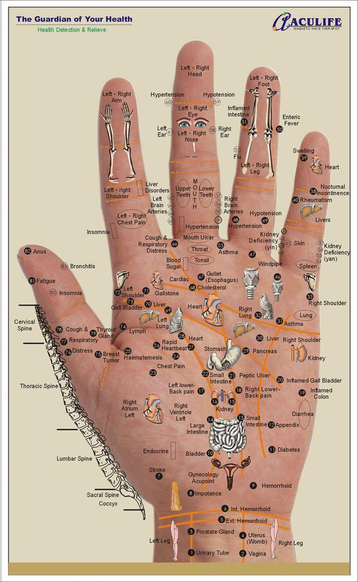 Mariage - Reflexology Hand Charts!