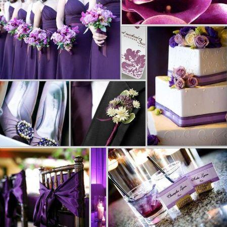 Hochzeit - Lilac, And Turquoise, And Ruby, Oh My! Wedding Color Schemes