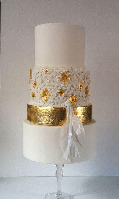 Hochzeit - Cake & Cupcakes - Gold/Silver