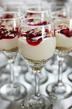 Mariage - Cherry Cheesecake Shooters - Recipes 