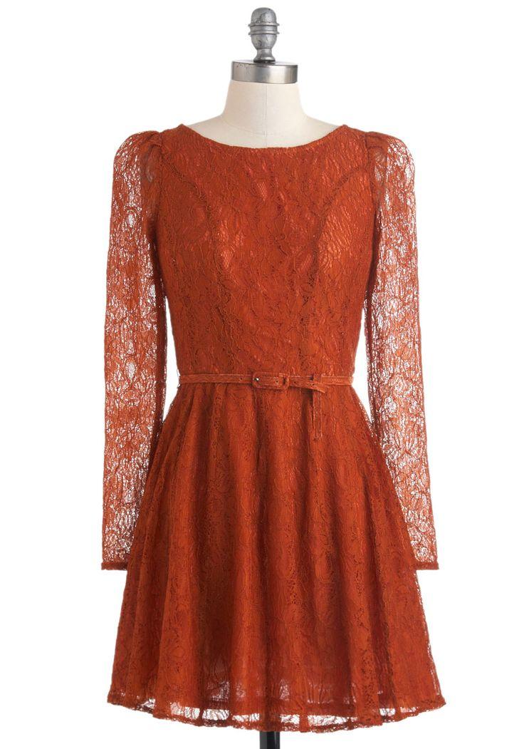 زفاف - Flourish De Lis Dress In Cinnamon