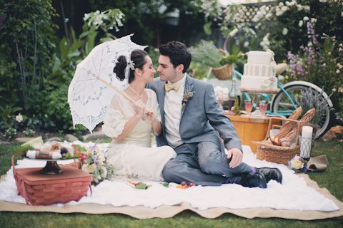 Wedding - Romantic French Garden Wedding Photo Shoot