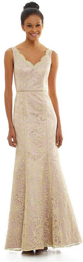 Mariage - JS Collections Floral-Embroidered Gown