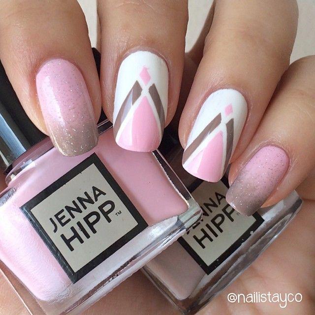 Mariage - Marii On Instagram: “Hi Again!  This Is The Mani That I Did For Niss' Birthday Collab. I Love Pink And Brown Together So It Was Very Easy For Me To Choose…”