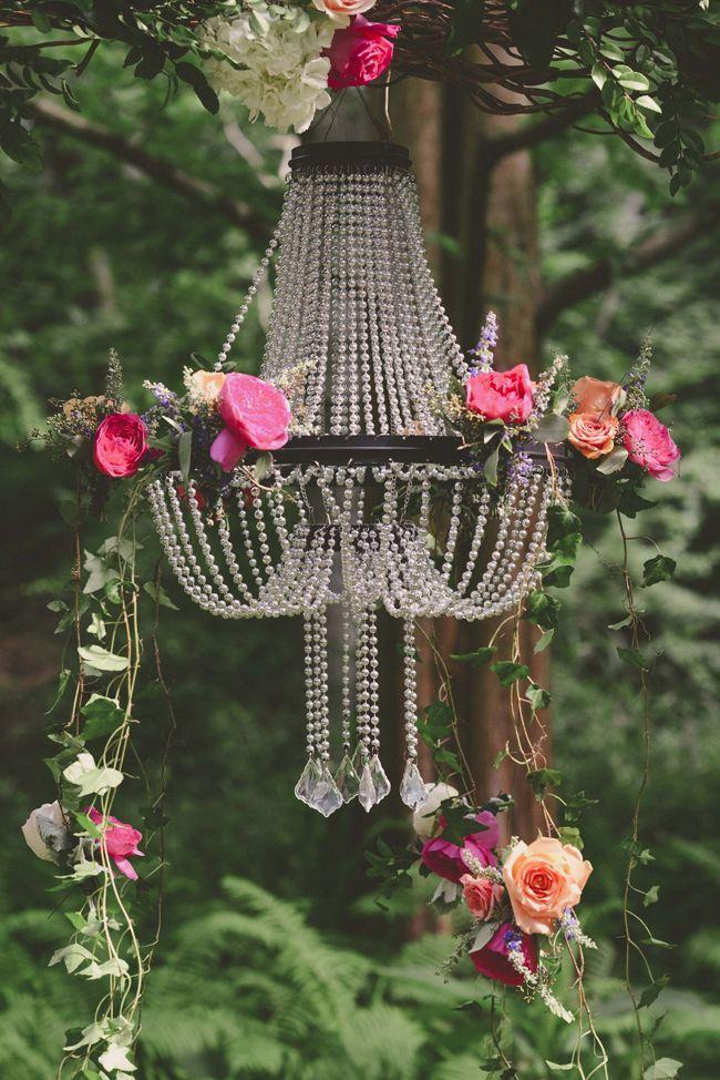 Wedding - Romantic Flower Chandeliers ~