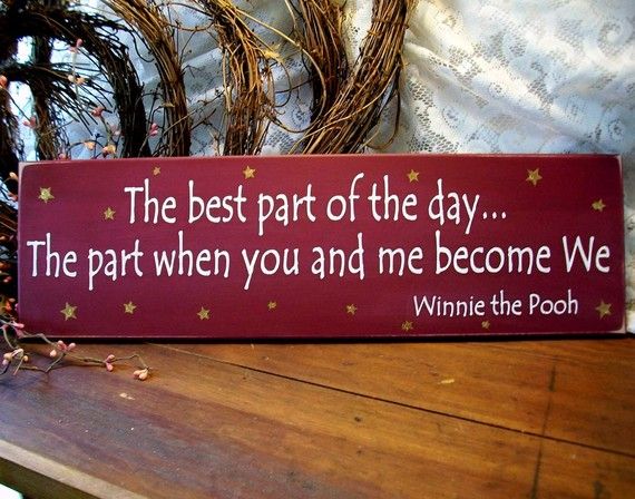 Mariage - The Best Part Of The Day Wood Sign For Your Sweetie Wall Decor