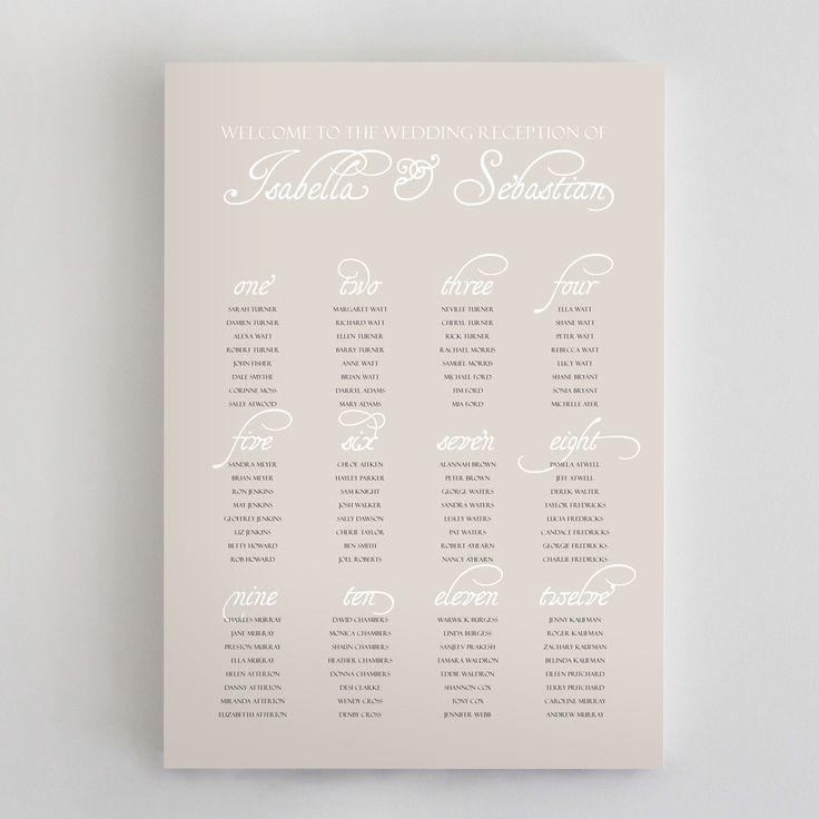 Wedding - Wedding Stationery Inspiration: Seating Charts