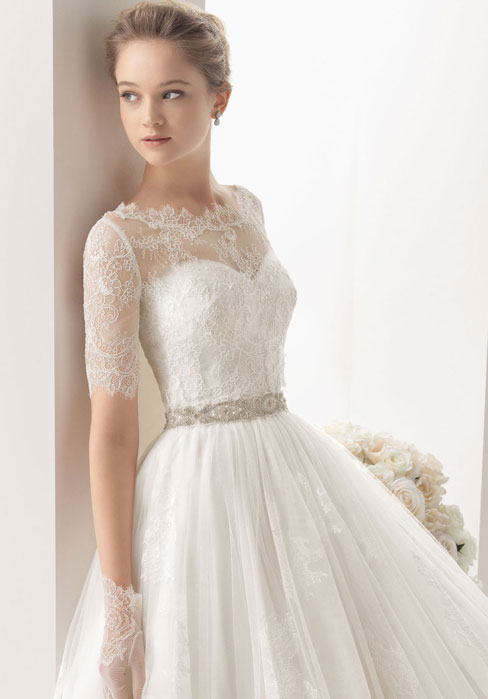 Mariage - sweetheart empire waist elegant & luxurious wedding dress - bessprom.com