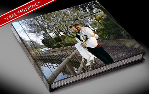 Wedding - Photo Album Flush Mount Wedding Album - Photo Cover Custom Design Photo Album Custom Wedding Album 10 x 10