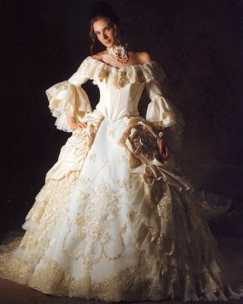 Свадьба - Marie Antoinette Wedding Dress - Available In Every Color