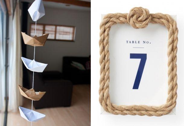 Свадьба - Nautical Wedding DIY Roundup