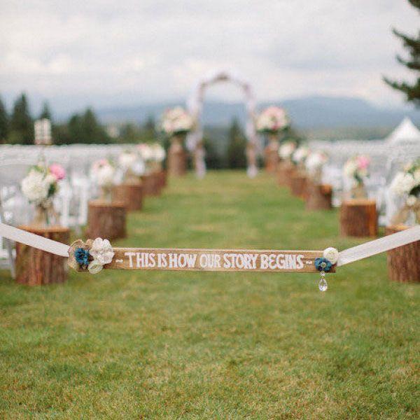 Wedding - 40 Ways To Decorate Your Ceremony Aisle