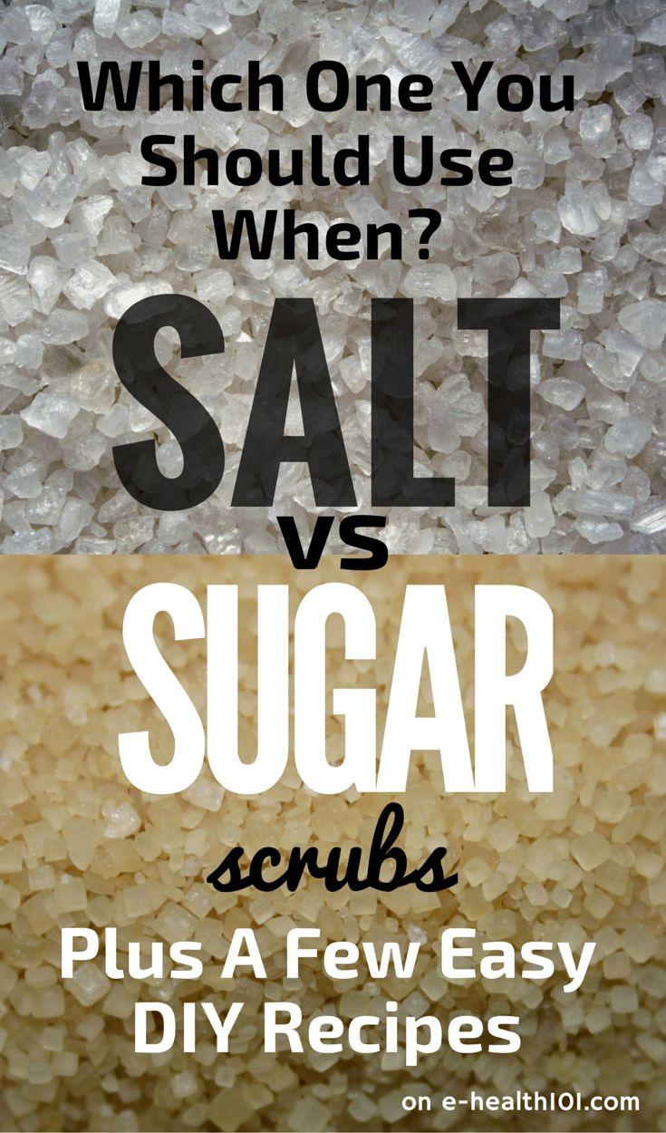 Hochzeit - Salt Vs Sugar Scrubs: Which One You Should Use When (Plus A Few Easy DIY Recipes)