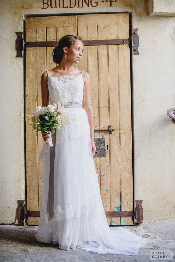 زفاف - Bohemian Wedding Dress 'ANGELIQUE'