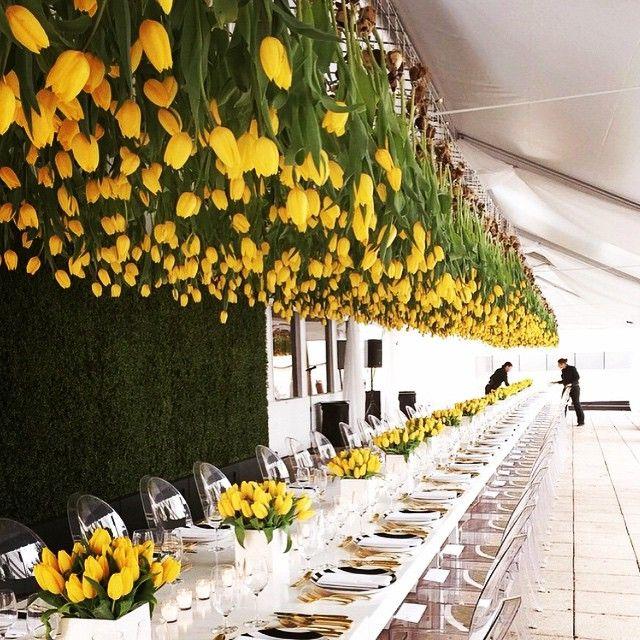 Hochzeit - Elliewood On Instagram: “Who Doesn't Want To Dine Under A Field Of Flowers?   And  #