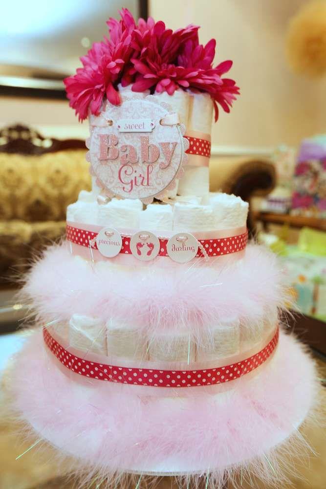 Свадьба - Pink And Gold Baby Shower Baby Shower Party Ideas