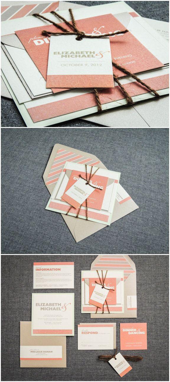 Hochzeit - Top 10 Rustic Wedding Invitations To WOW Your Guests From ETSY
